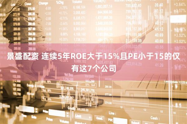 景盛配资 连续5年ROE大于15%且PE小于15的仅有这7个公司